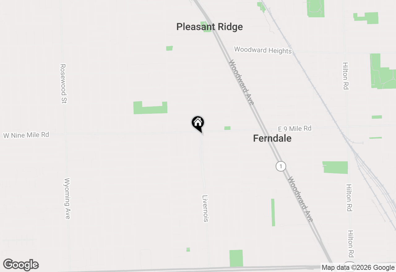 Map of 1741 Livernois Street #3, Ferndale, MI 48220