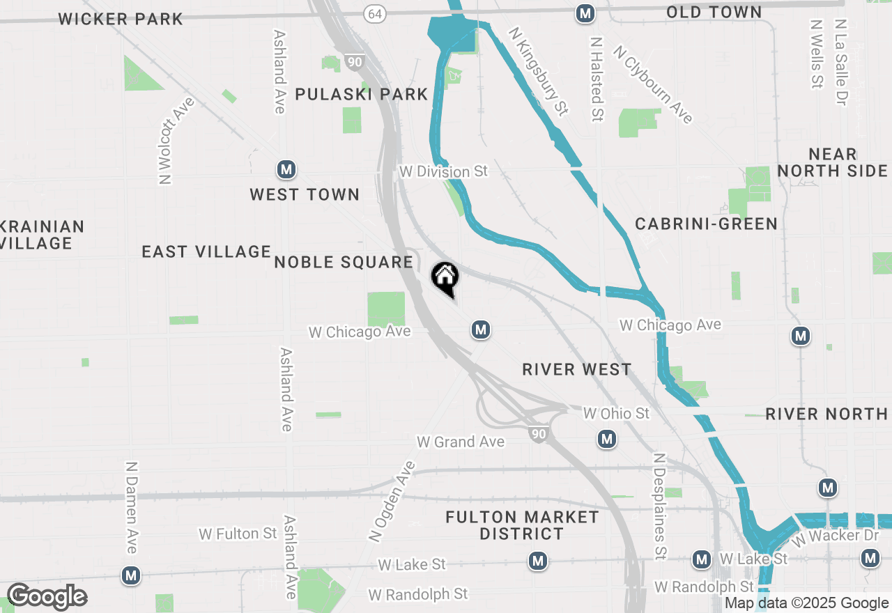 Map of 842 N Racine Avenue #302, Chicago, IL 60642