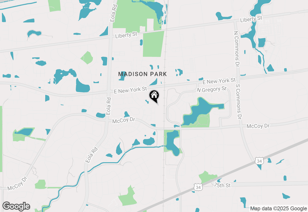 Map of 117 Braxton Lane, Aurora, IL 60504