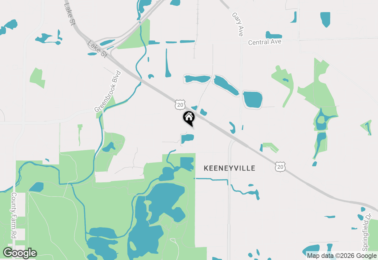 Map of 5507 Cambridge Way, Hanover Park, IL 60133