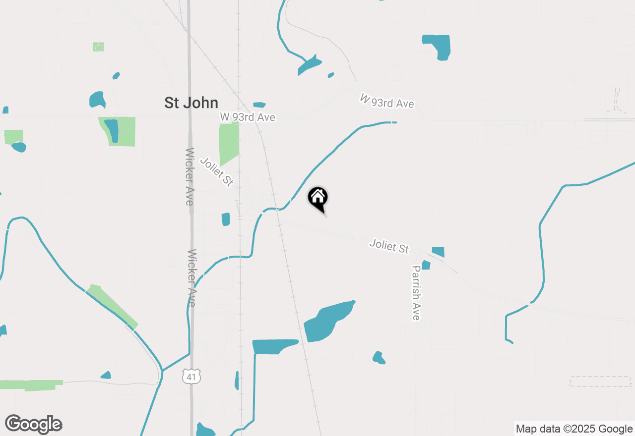 Map of 10280 Joliet Street, St. John, IN 46373