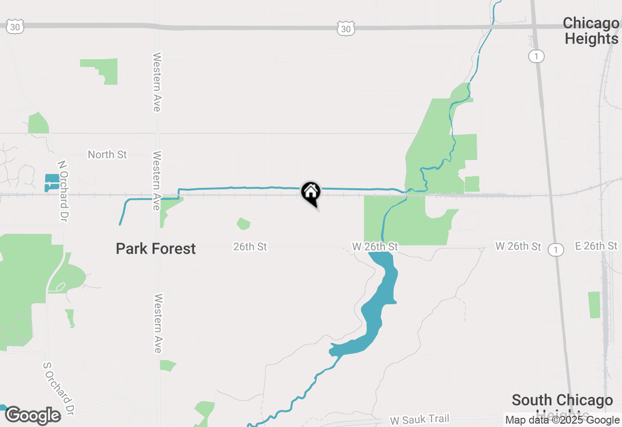 Map of 263 Allegheny Street, Park Forest, IL 60466