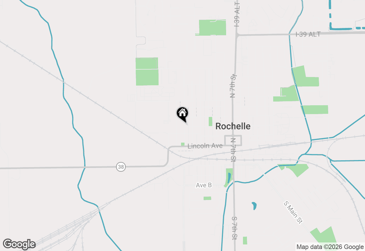Map of 500 Woolf Court, Rochelle, IL 61068