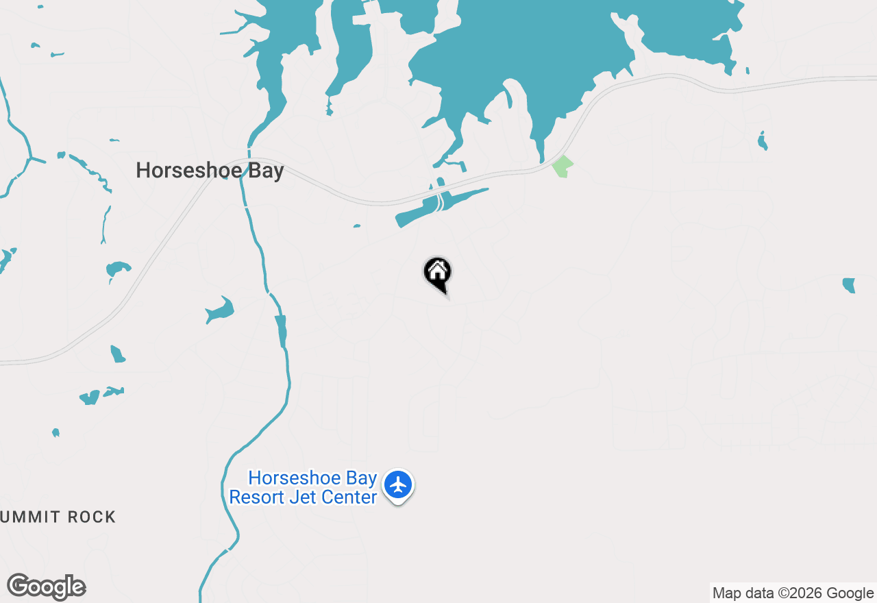 Map of 204 Mount Dew Rd, Horseshoe Bay, TX 78657