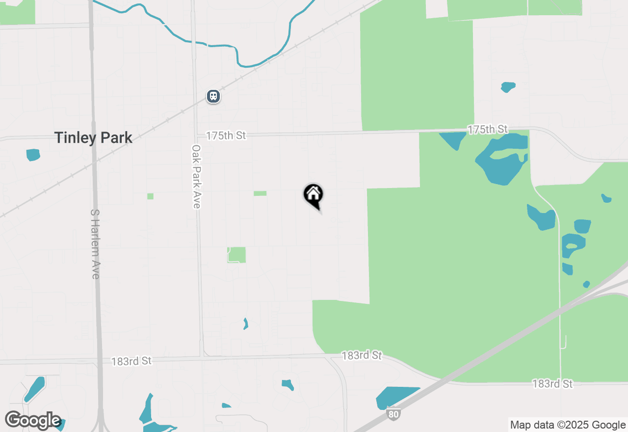 Map of 17749 Ridgeland Avenue, Tinley Park, IL 60477