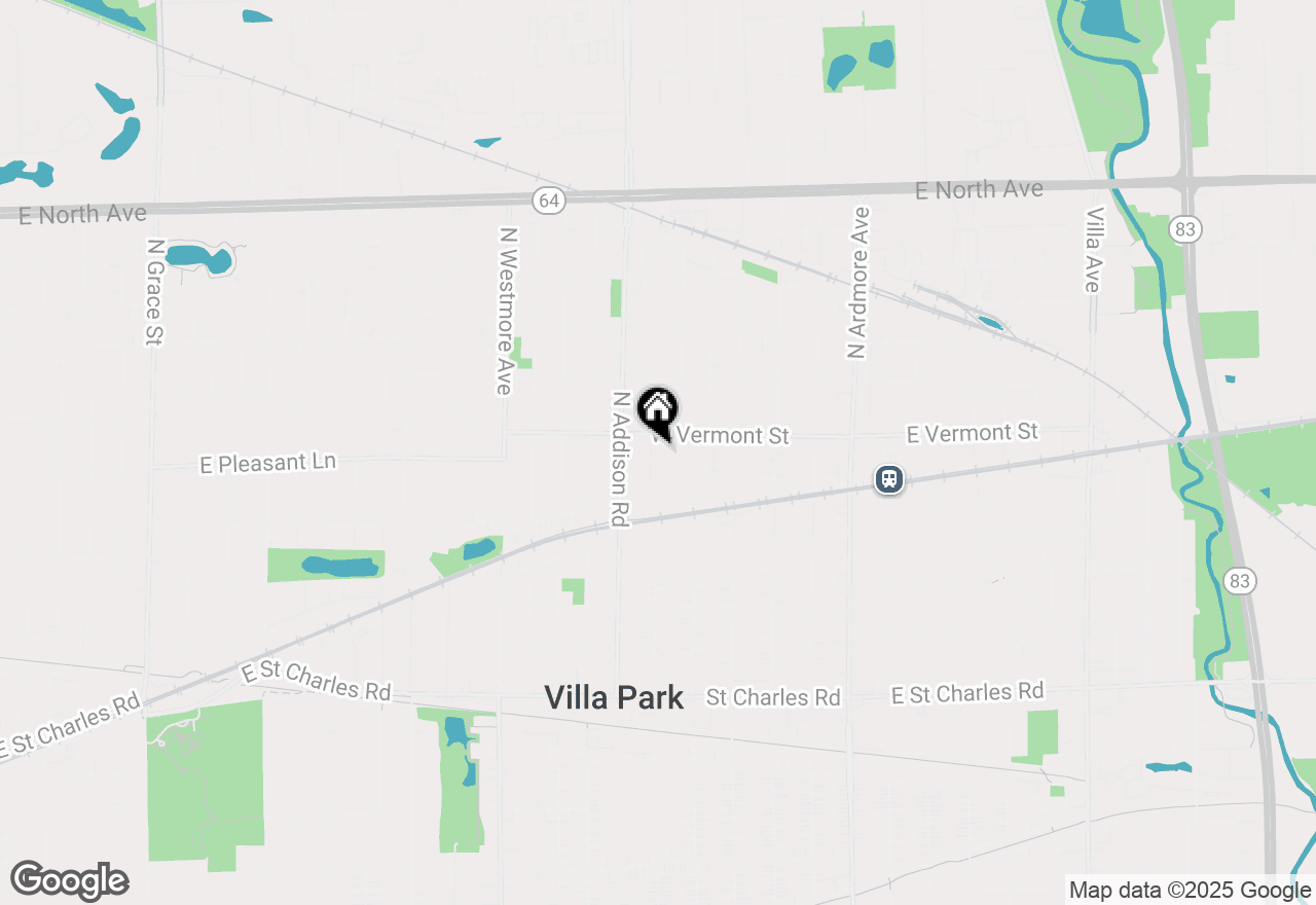 Map of 409 N Iowa Avenue, Villa Park, IL 60181