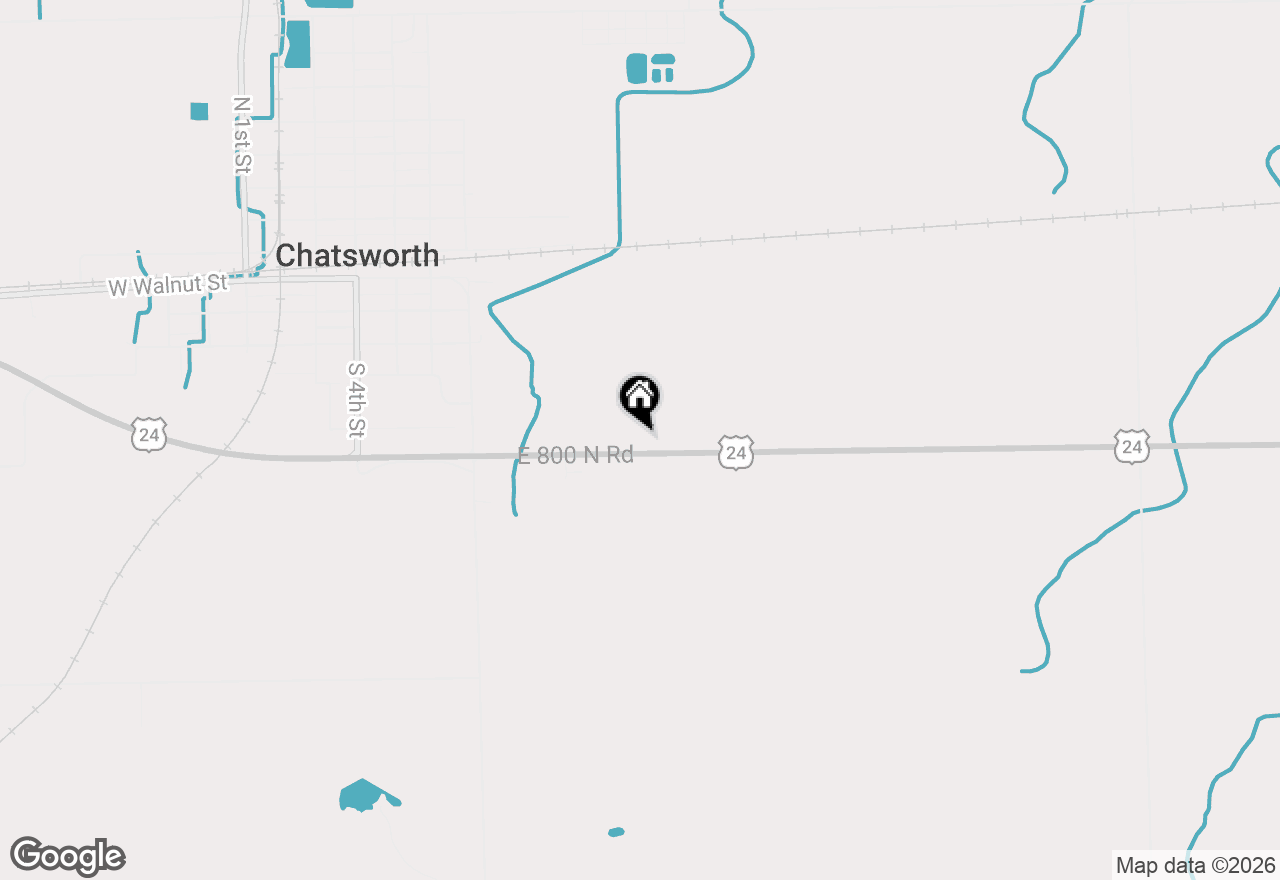 Map of 33879 E 800 Road, Chatsworth, IL 60921