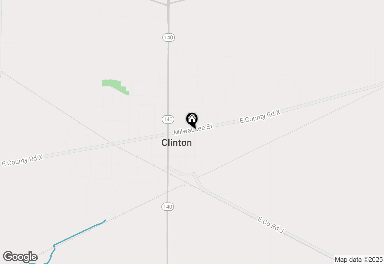 Map of (Address confidential), Clinton, Wisconsin 53525