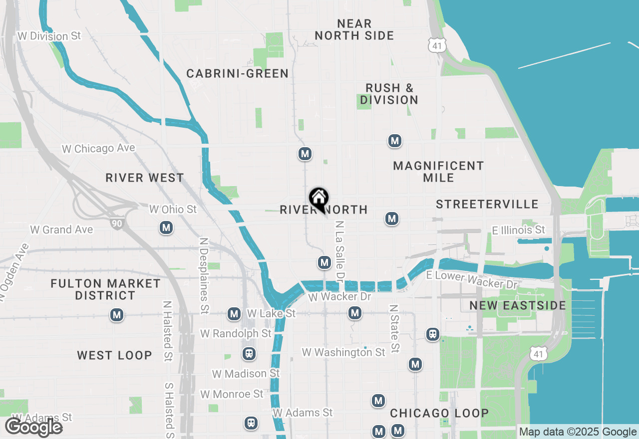 Map of 200 W Grand Avenue #1202, Chicago, IL 60654