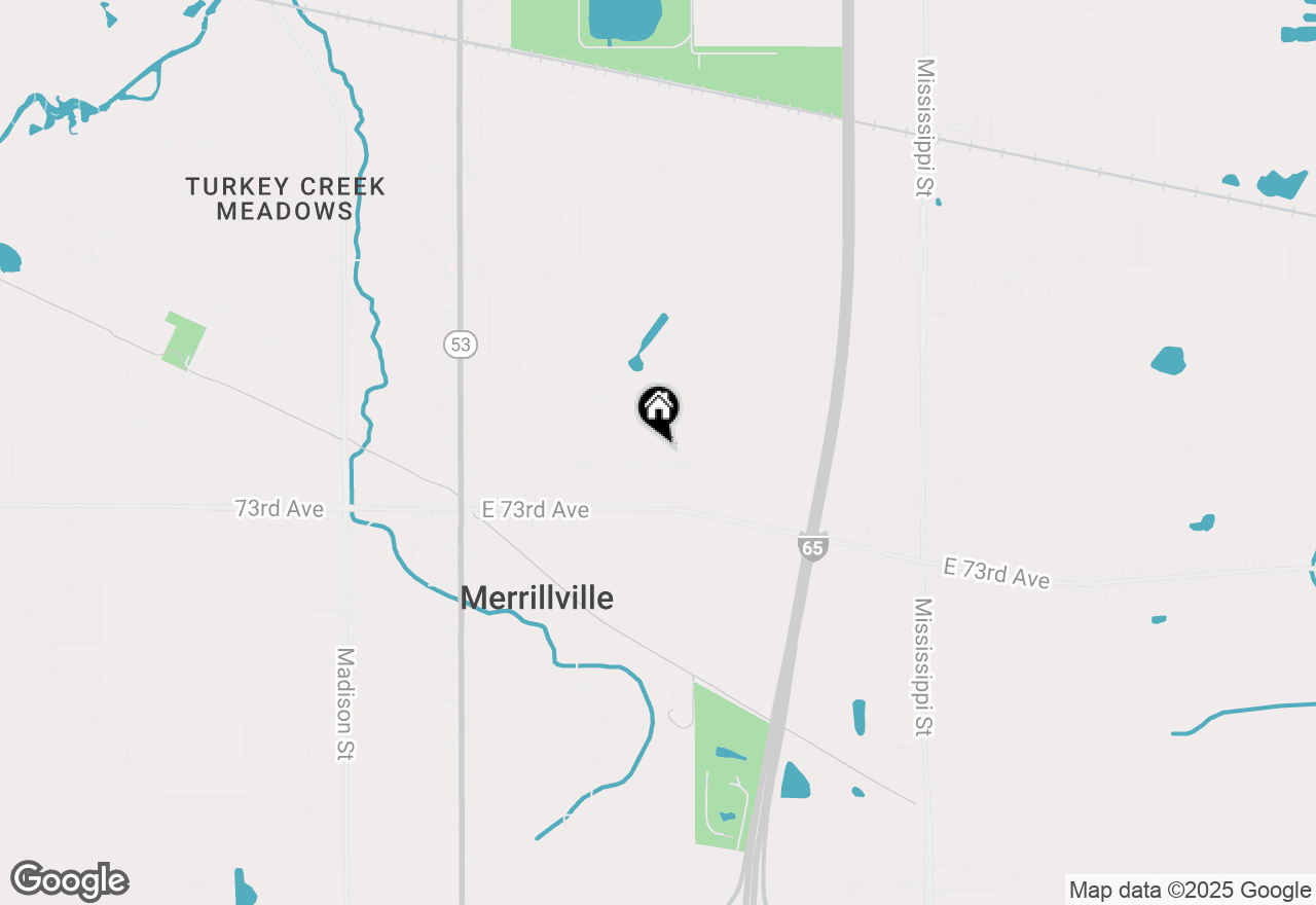 Map of 7152 Carolina Street, Merrillville, IN 46410