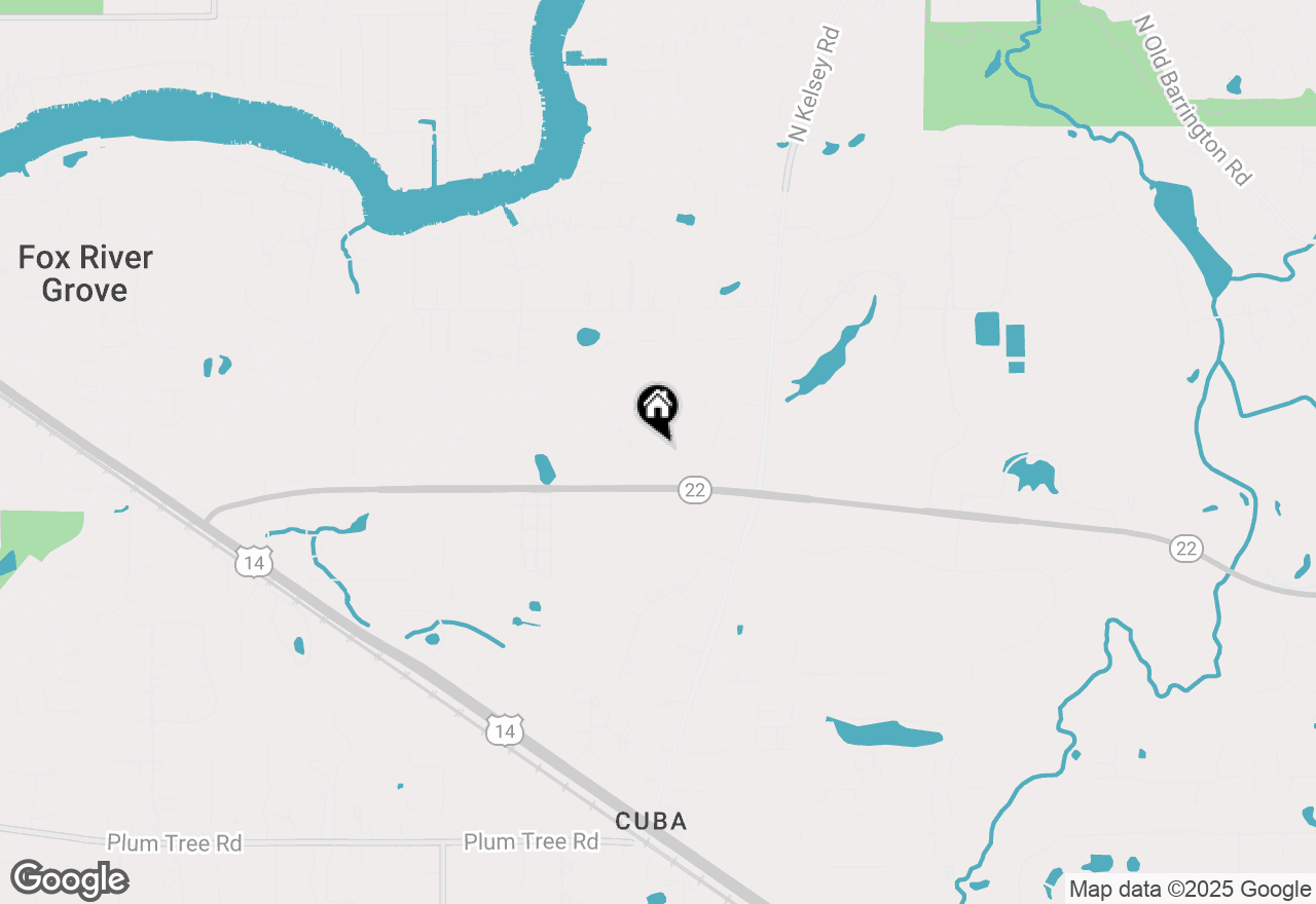 Map of 414 Morgan Lane, Fox River Grove, IL 60021