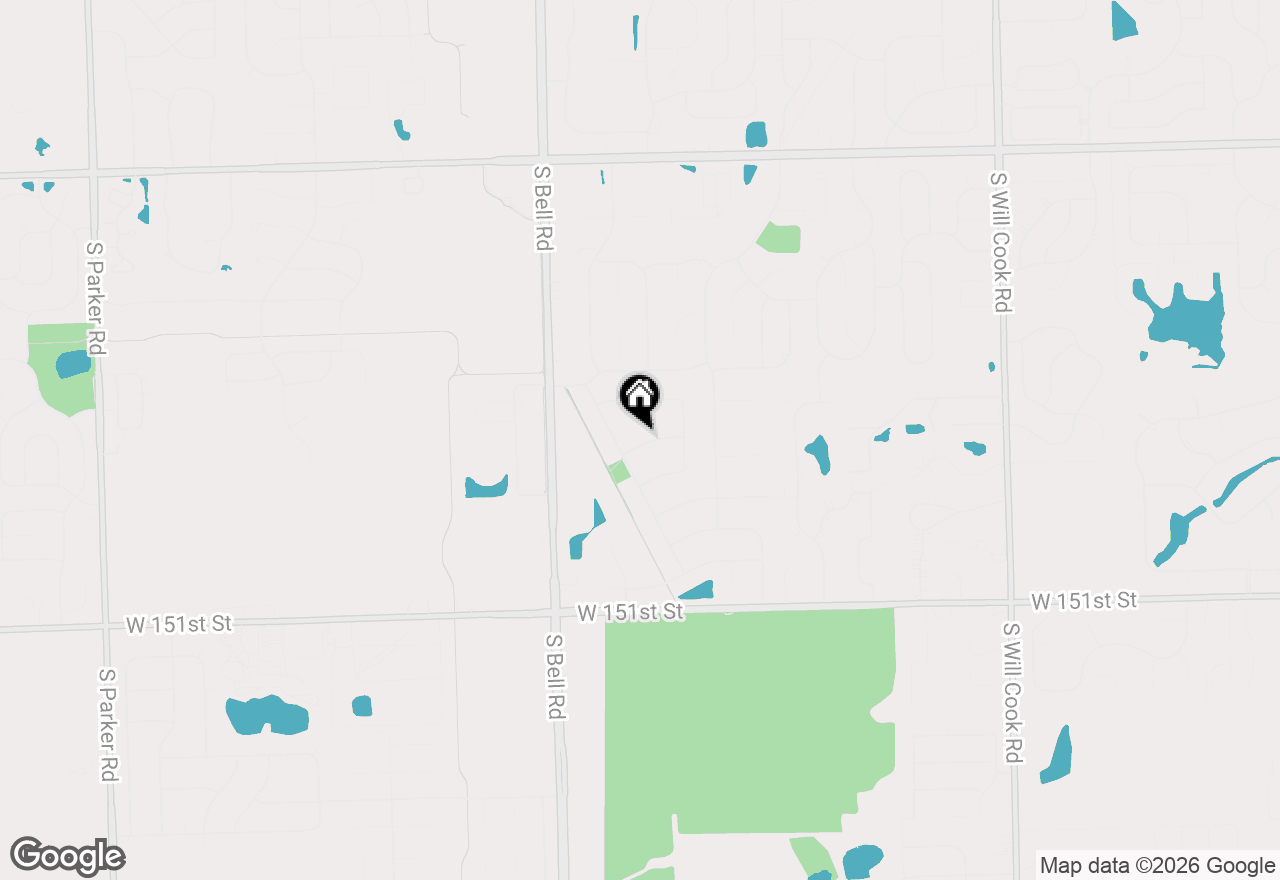 Map of 12540 W Hampshire Lane, Homer Glen, IL 60491