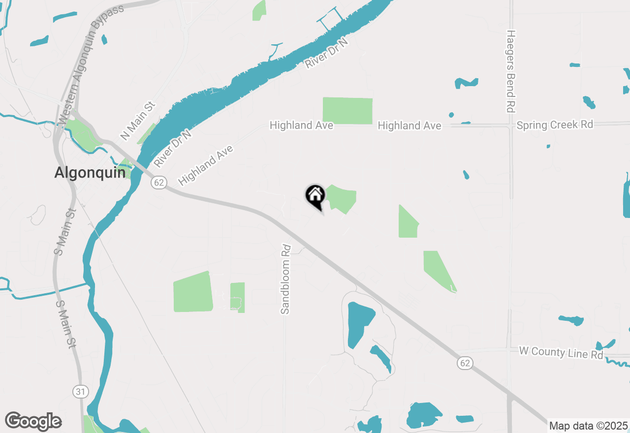 Map of 431 Golf Lane, Algonquin, IL 60102