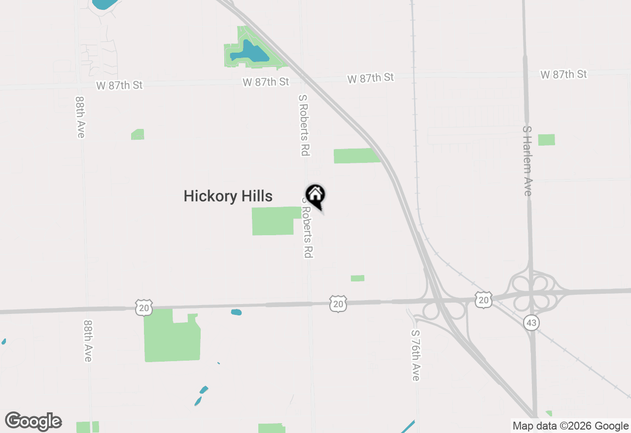Map of 9147 S Roberts Road #205, Hickory Hills, IL 60457