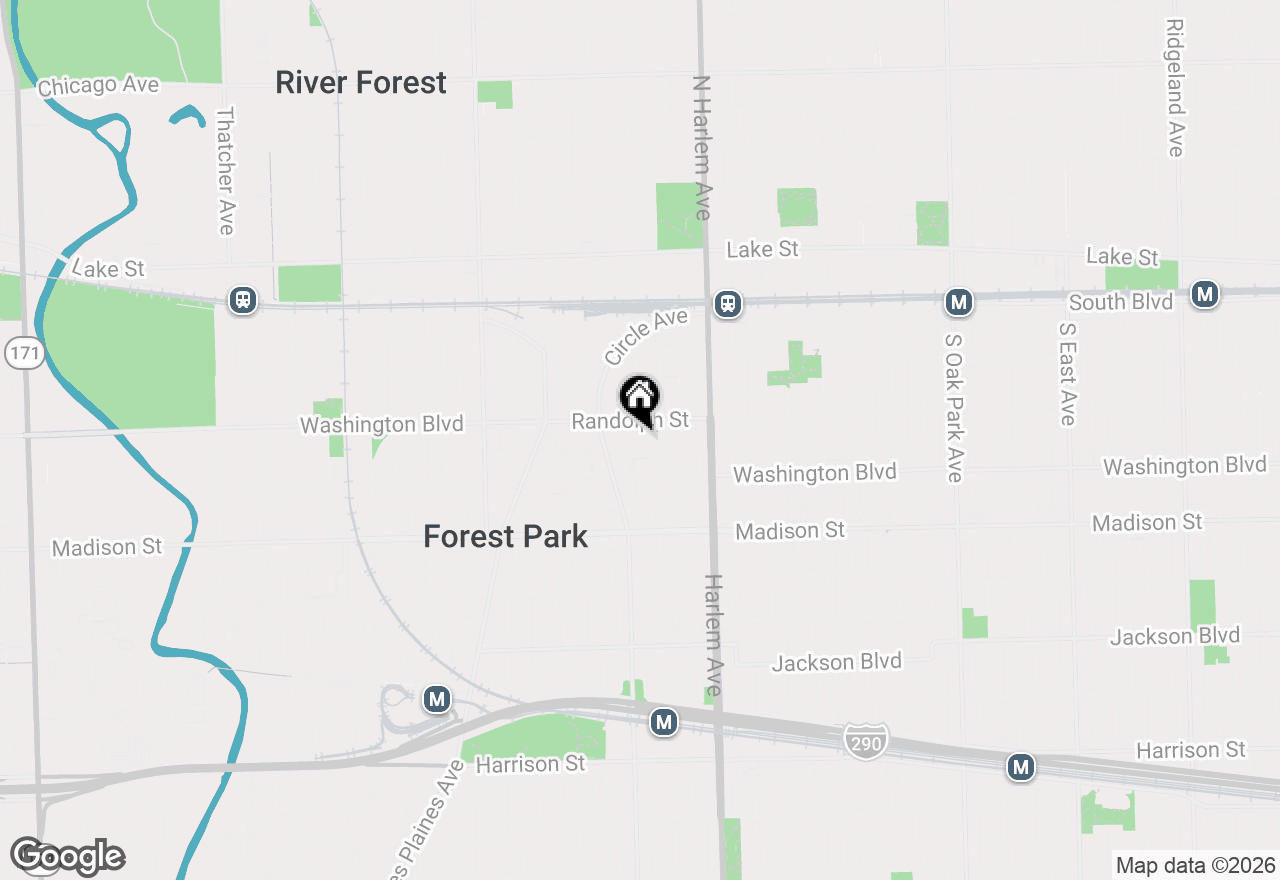 Map of 215 Marengo Avenue #3A, Forest Park, IL 60130