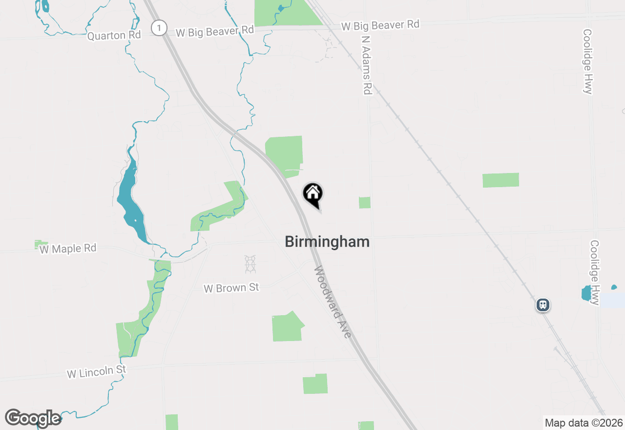 Map of 556 Ridgedale Avenue, Birmingham, MI 48009