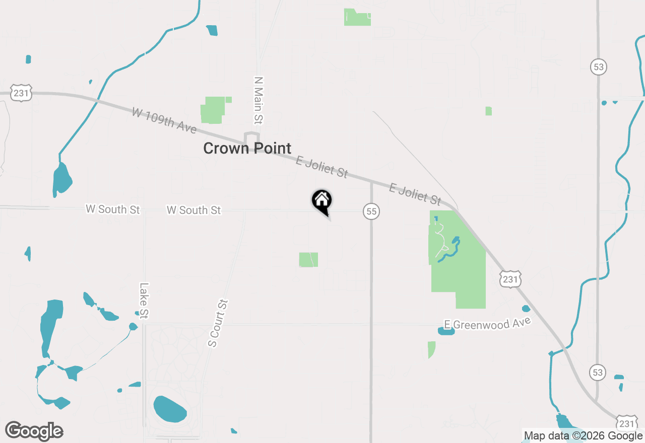 Map of 309 Maple Lane, Crown Point, IN 46307