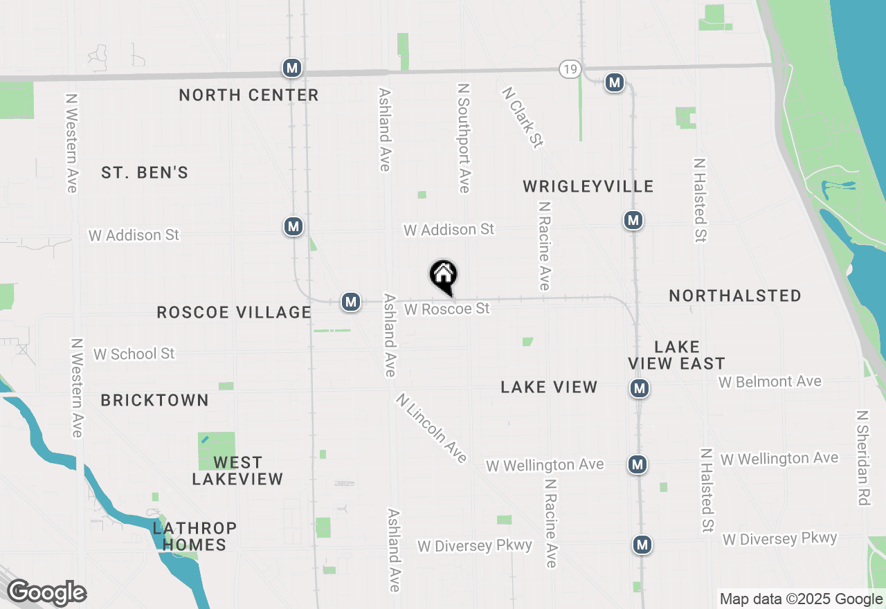 Map of 1434 W Roscoe Street #2, Chicago, IL 60657