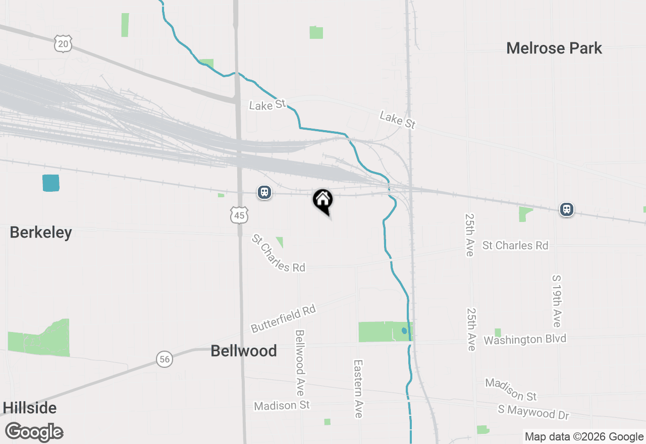Map of 138 Linden Avenue, Bellwood, IL 60104
