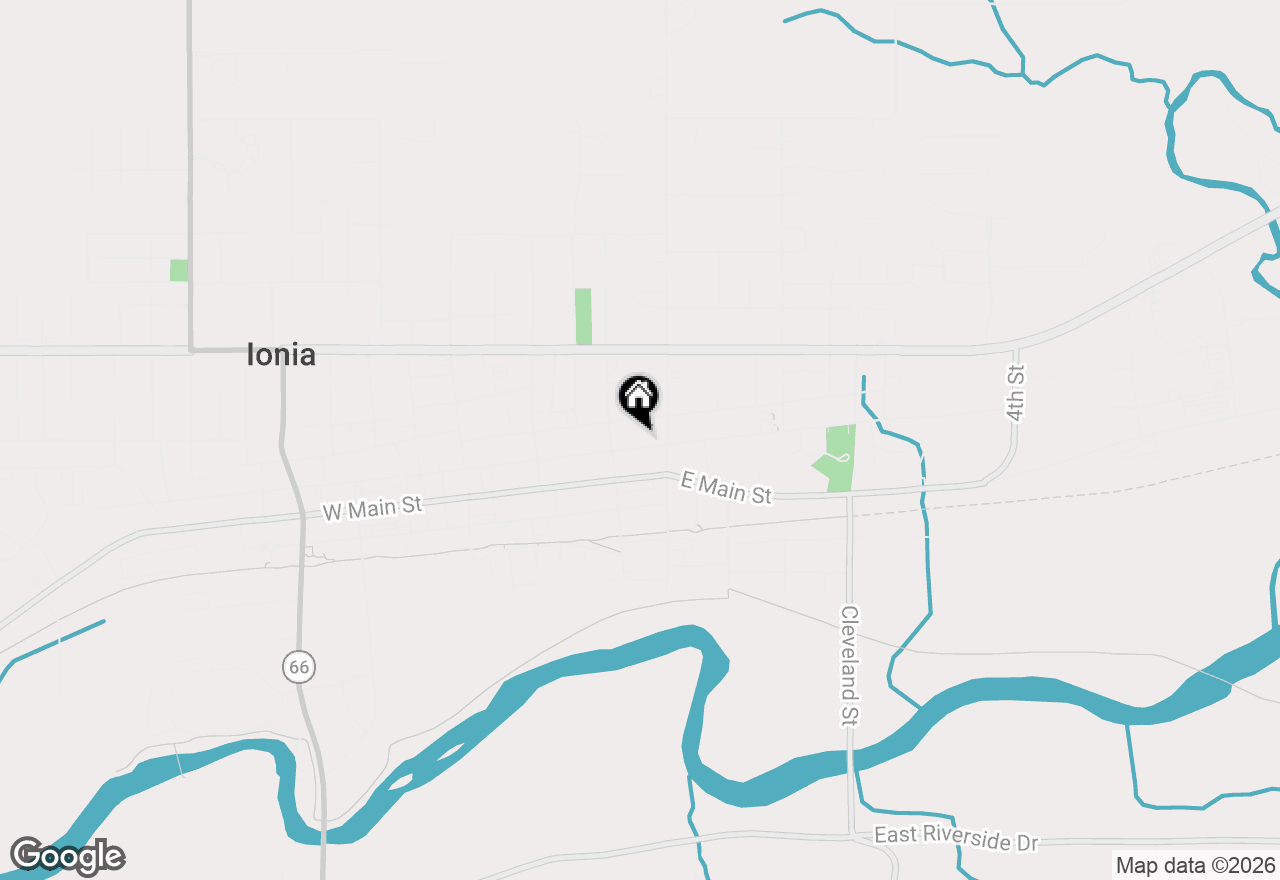 Map of 326 E Washington Street, Ionia, MI 48846