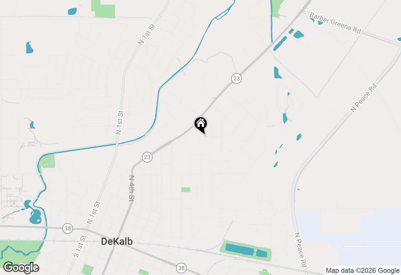 Map of 172 Oak Drive, Dekalb, IL 60115