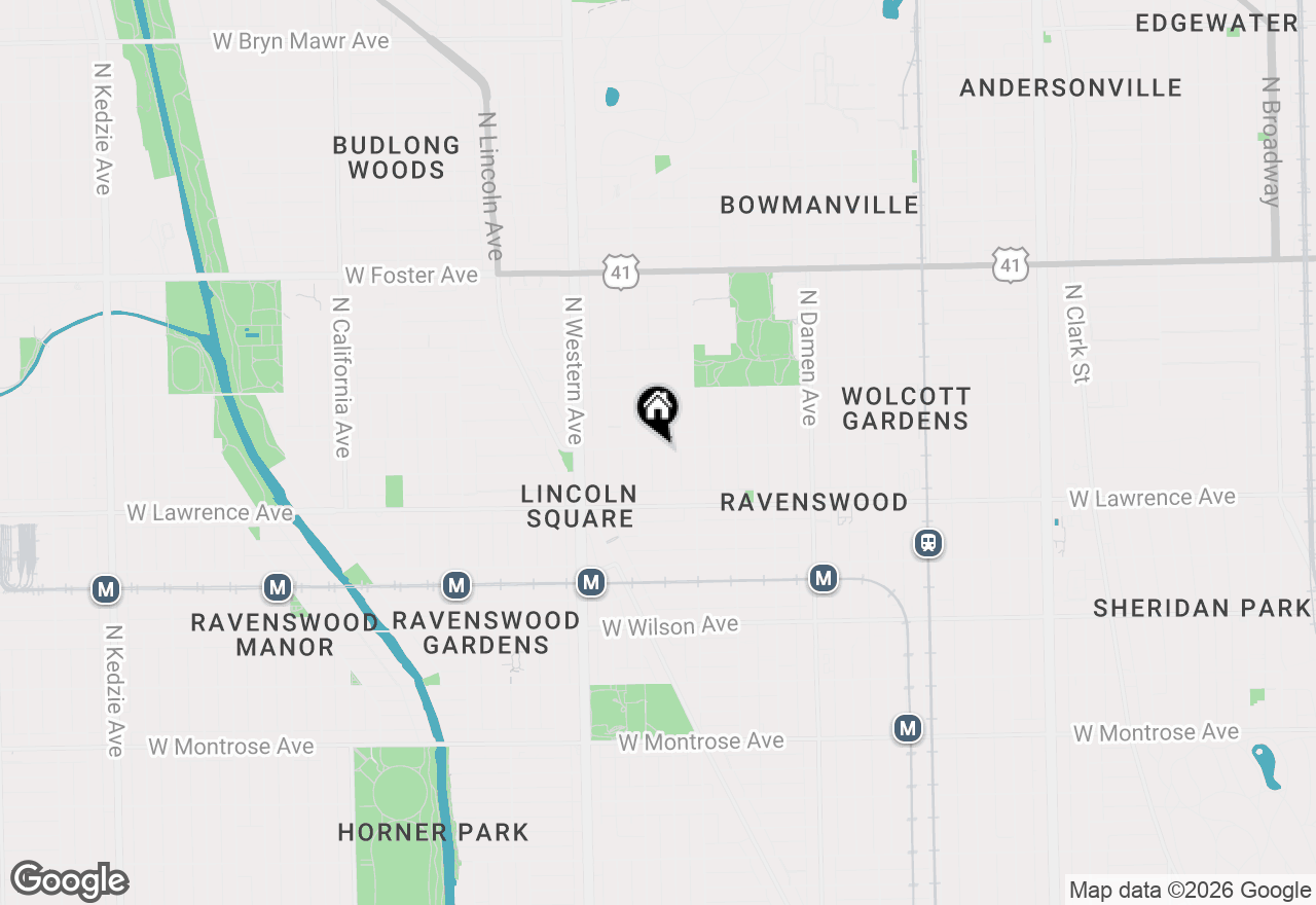 Map of 2243 W Ainslie Street #3W, Chicago, IL 60625