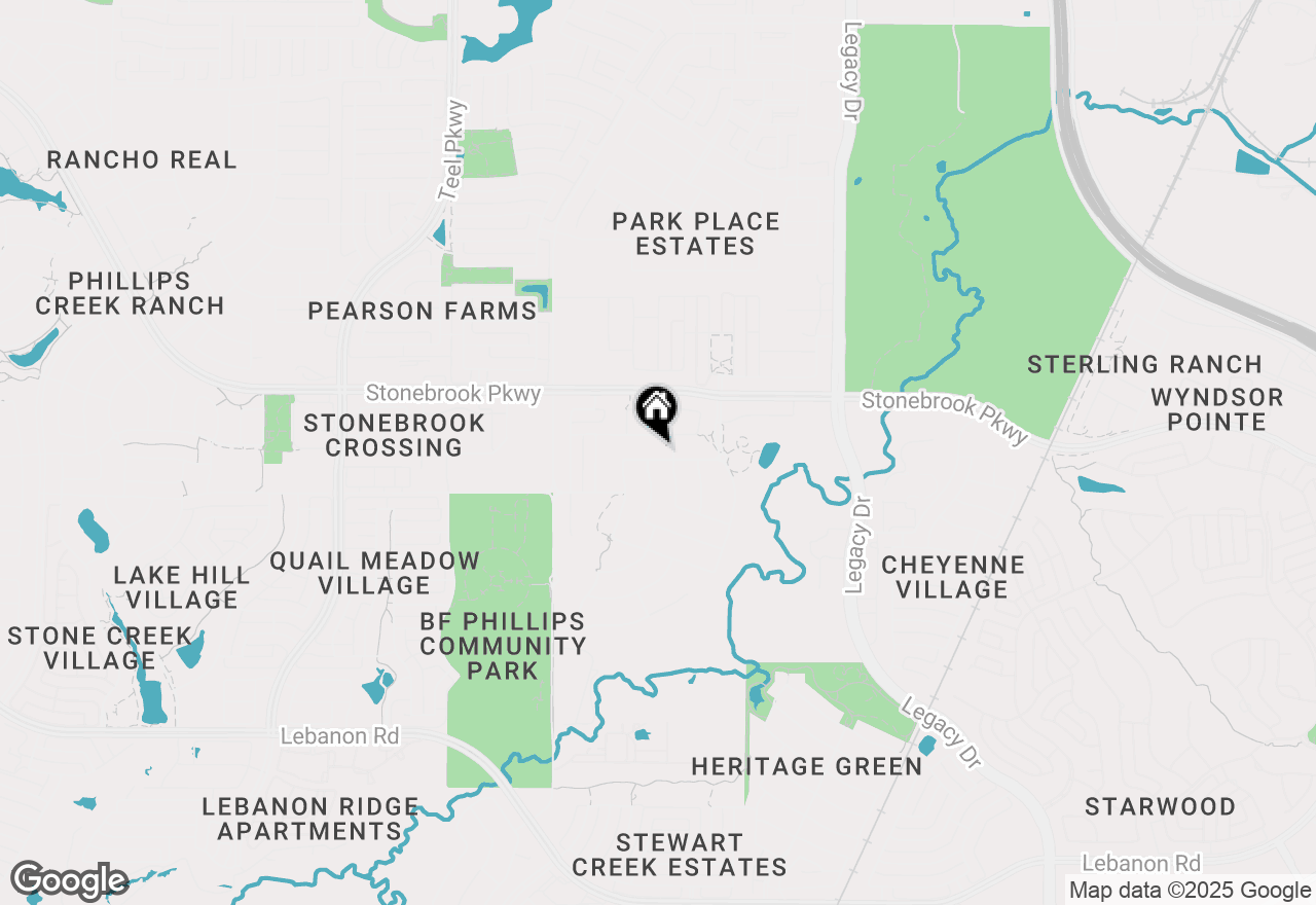 Map of 3848 Elmstead Drive, Frisco, TX 75034