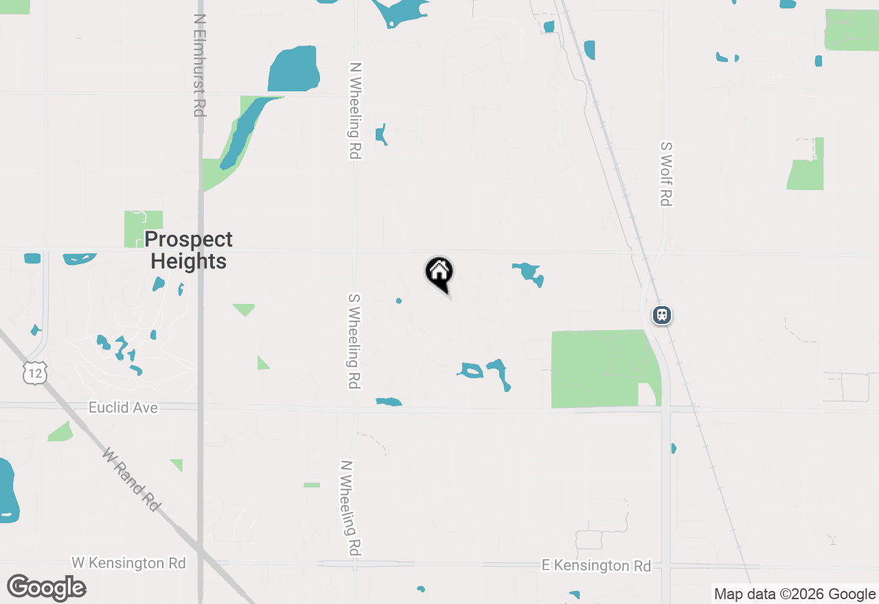 Map of 584 Edinburgh Lane #A, Prospect Heights, IL 60070