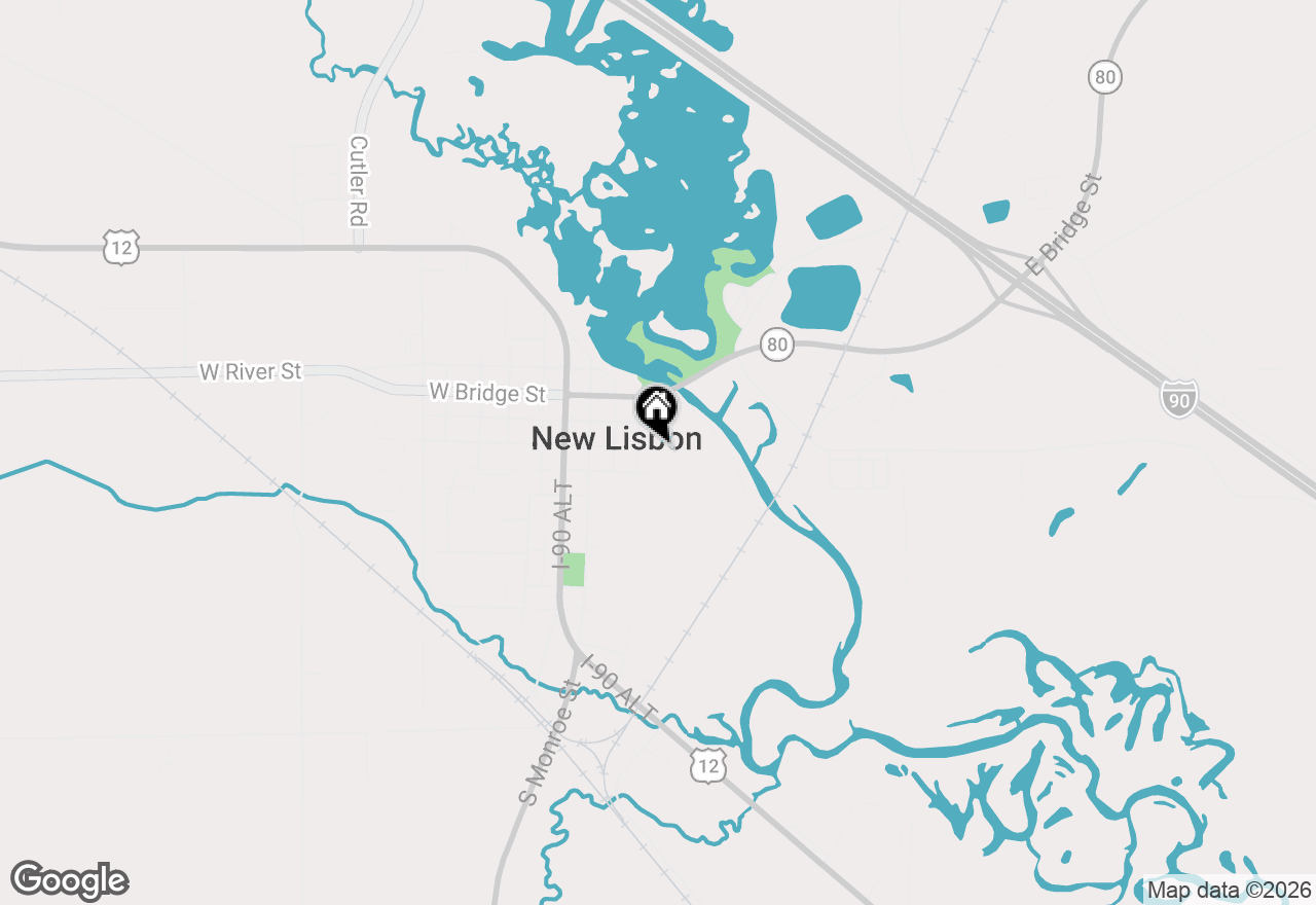 Map of 419 E Liberty Street, New Lisbon, WI 53950