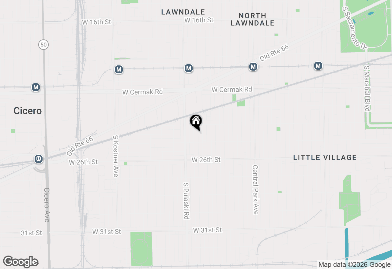 Map of 2433 S Harding Avenue, Chicago, IL 60623