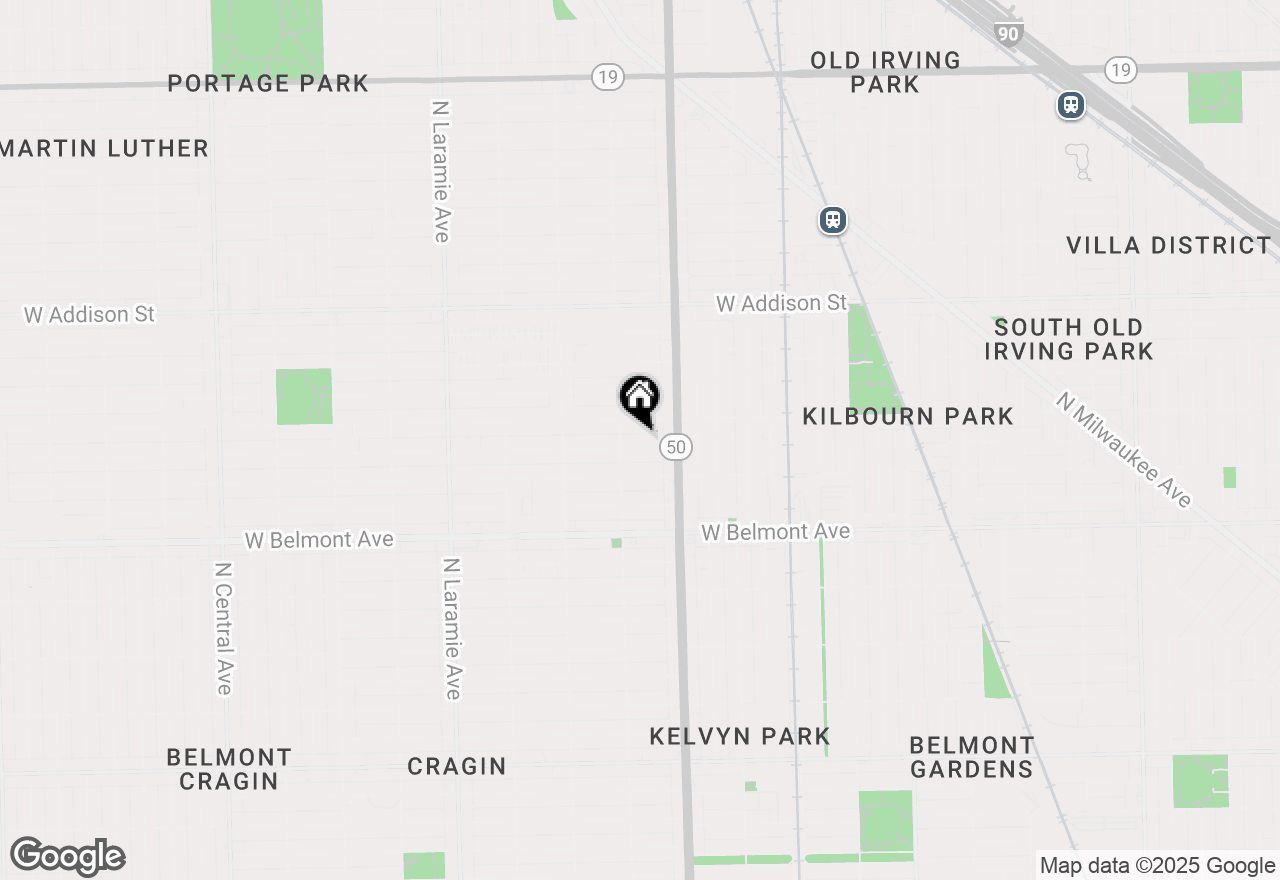 Map of 4836 W Henderson Street #1B, Chicago, IL 60641