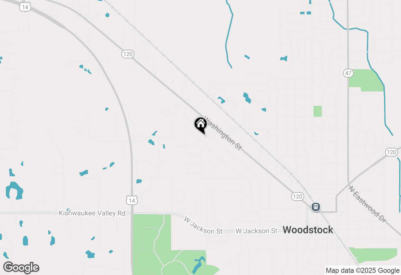 Map of 834 Oak Street, Woodstock, IL 60098