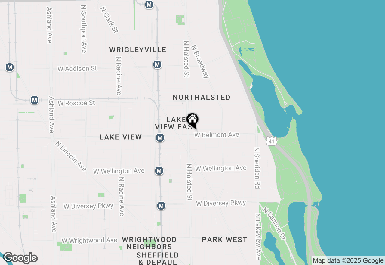 Map of 744 W Belmont Avenue #1R, Chicago, IL 60657