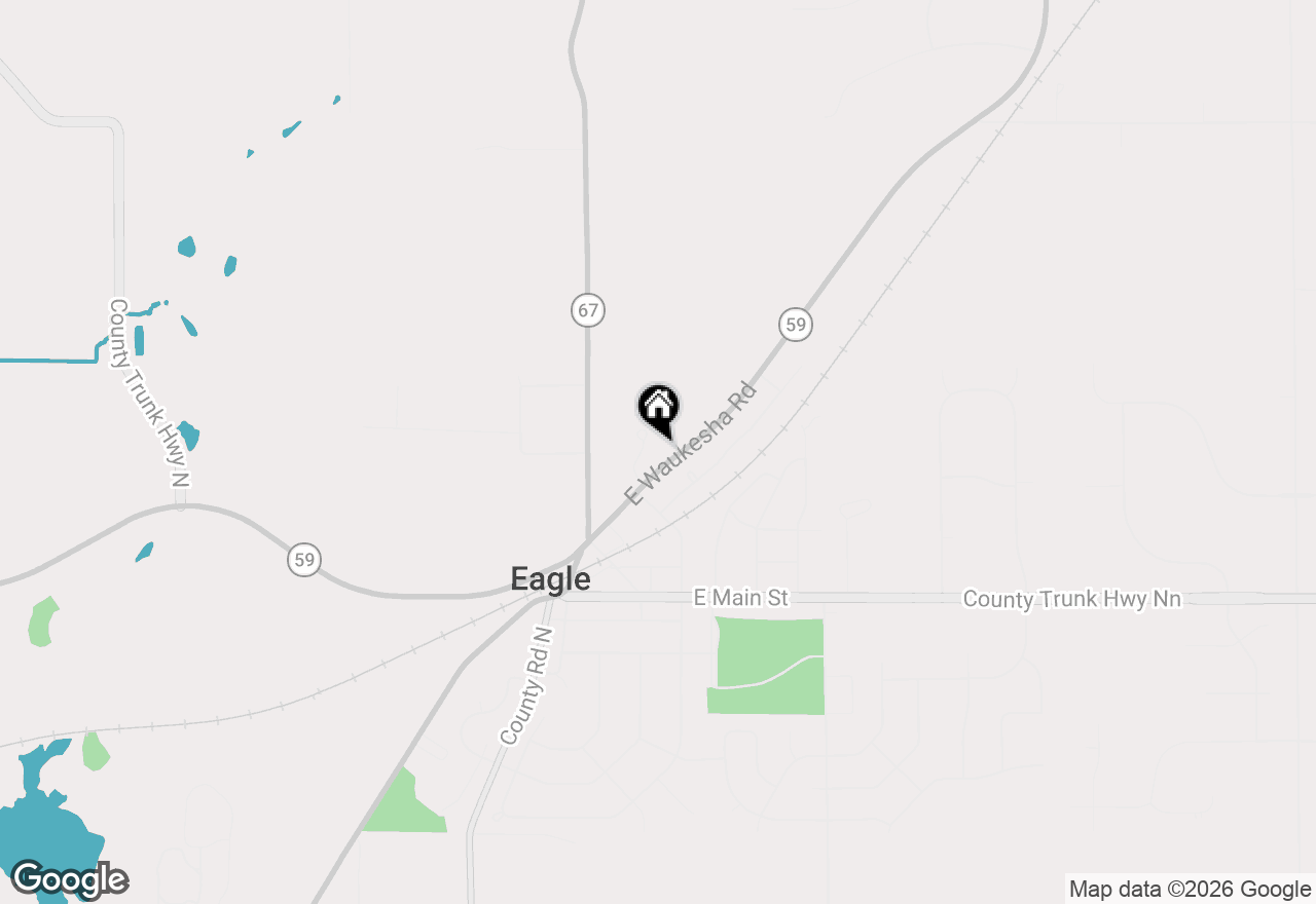 Map of 444 N Sherman St, Eagle, WI 53119