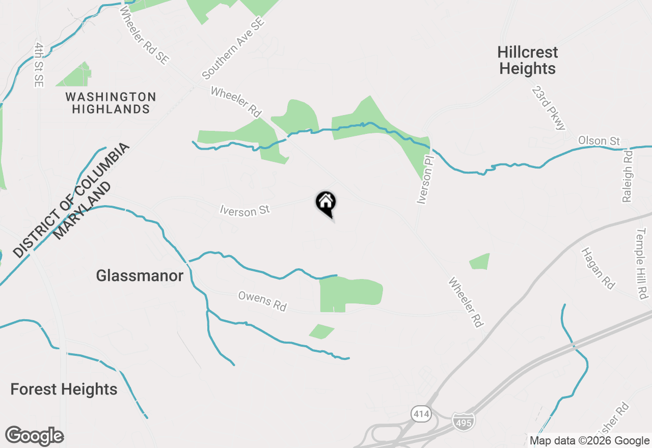 Map of 1811 Clayton Drive, Oxon Hill, MD 20745