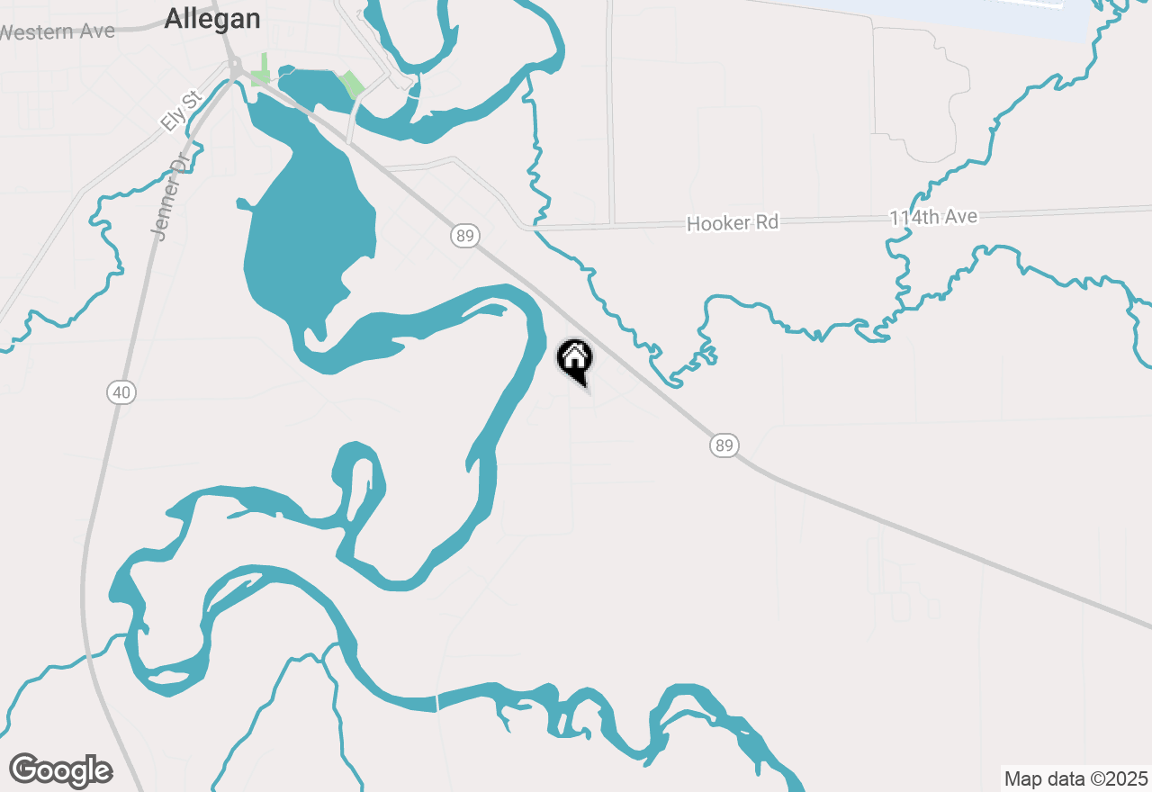 Map of 217 Bridge Road, Allegan, MI 49010