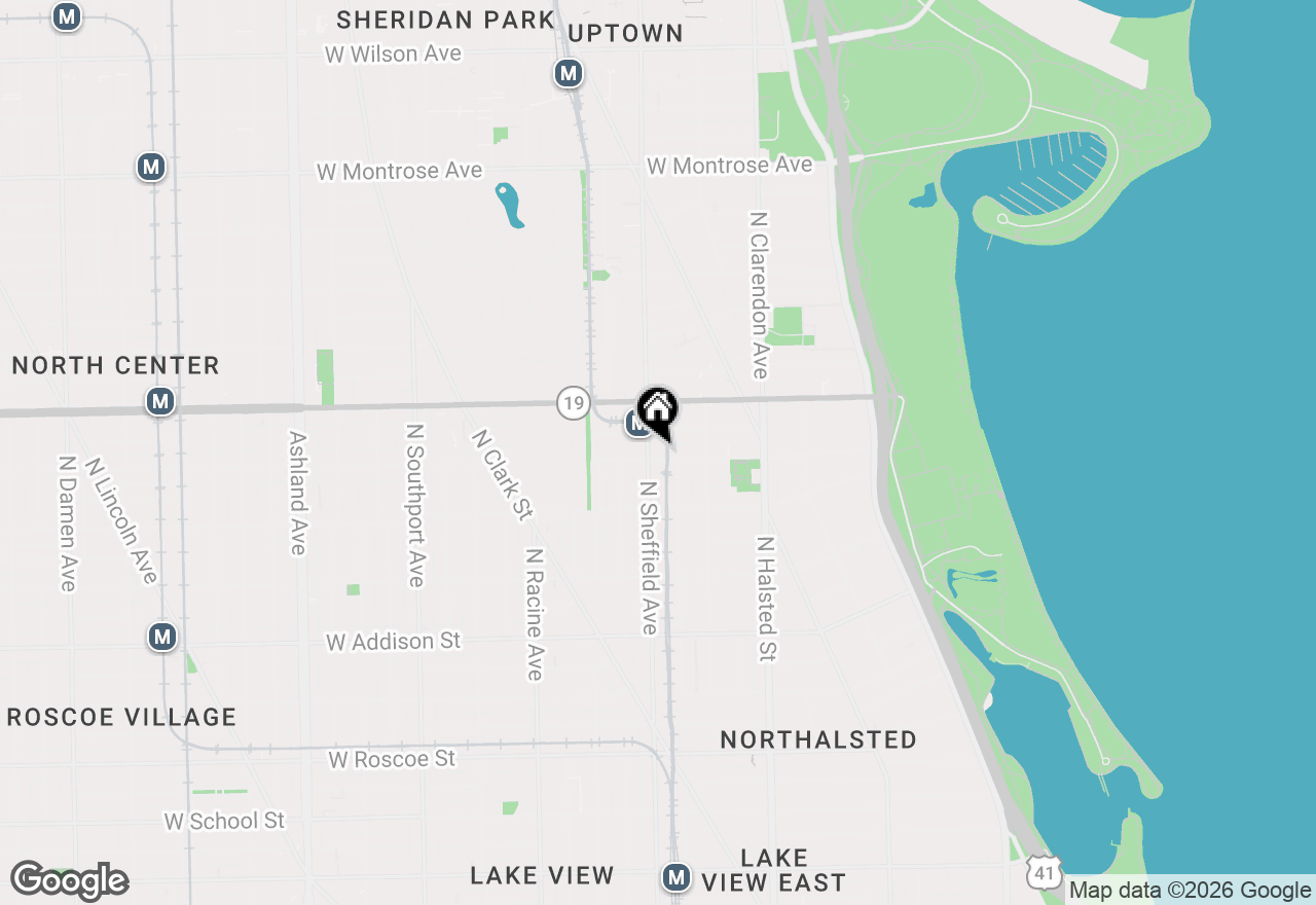 Map of 946 W Sheridan Road #2, Chicago, IL 60613