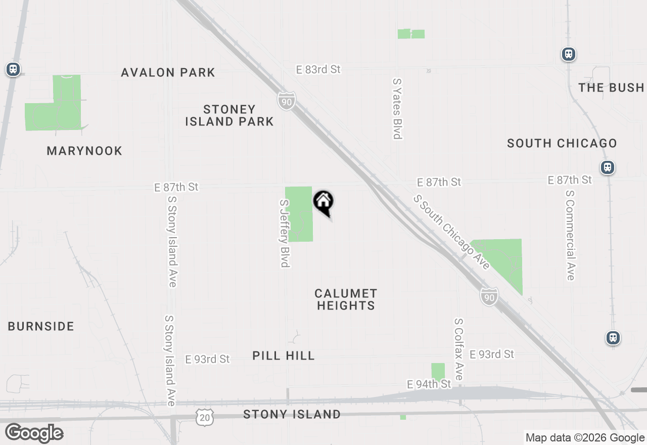 Map of 8818 S Merrill Avenue, Chicago, IL 60617