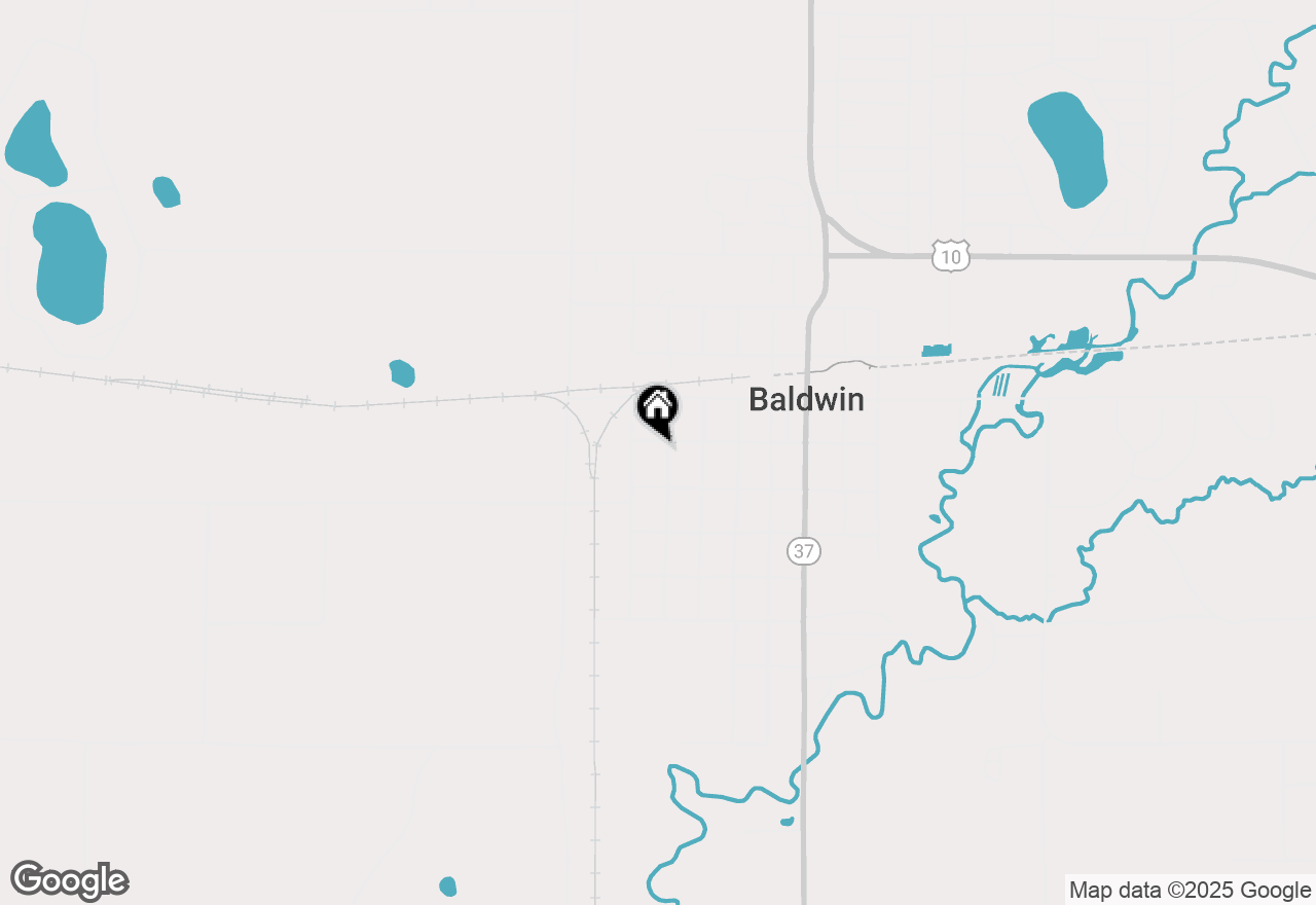 Map of 395 7th Street, Baldwin, MI 49304