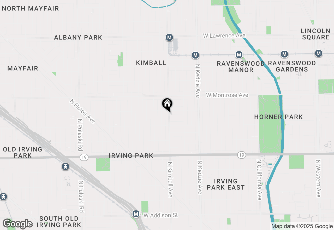 Map of 4242 N Kimball Avenue #1, Chicago, IL 60618