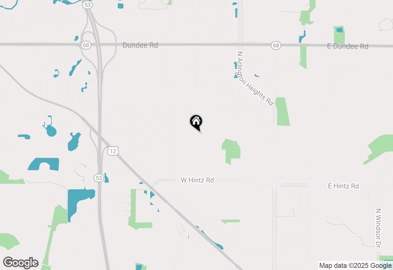 Map of 618 W Burr Oak Drive, Arlington Heights, IL 60004