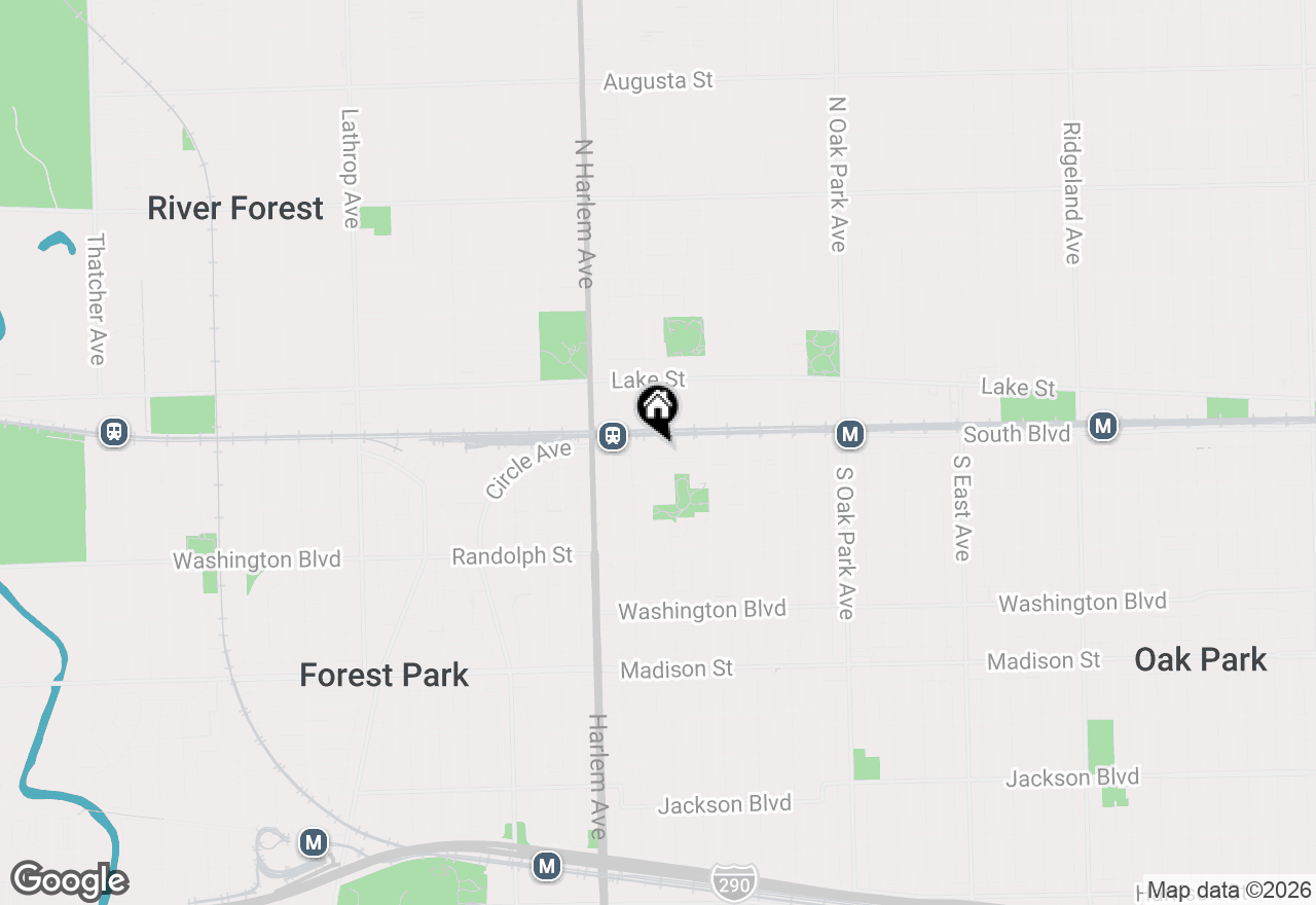 Map of 110 S Marion Street #201, Oak Park, IL 60302