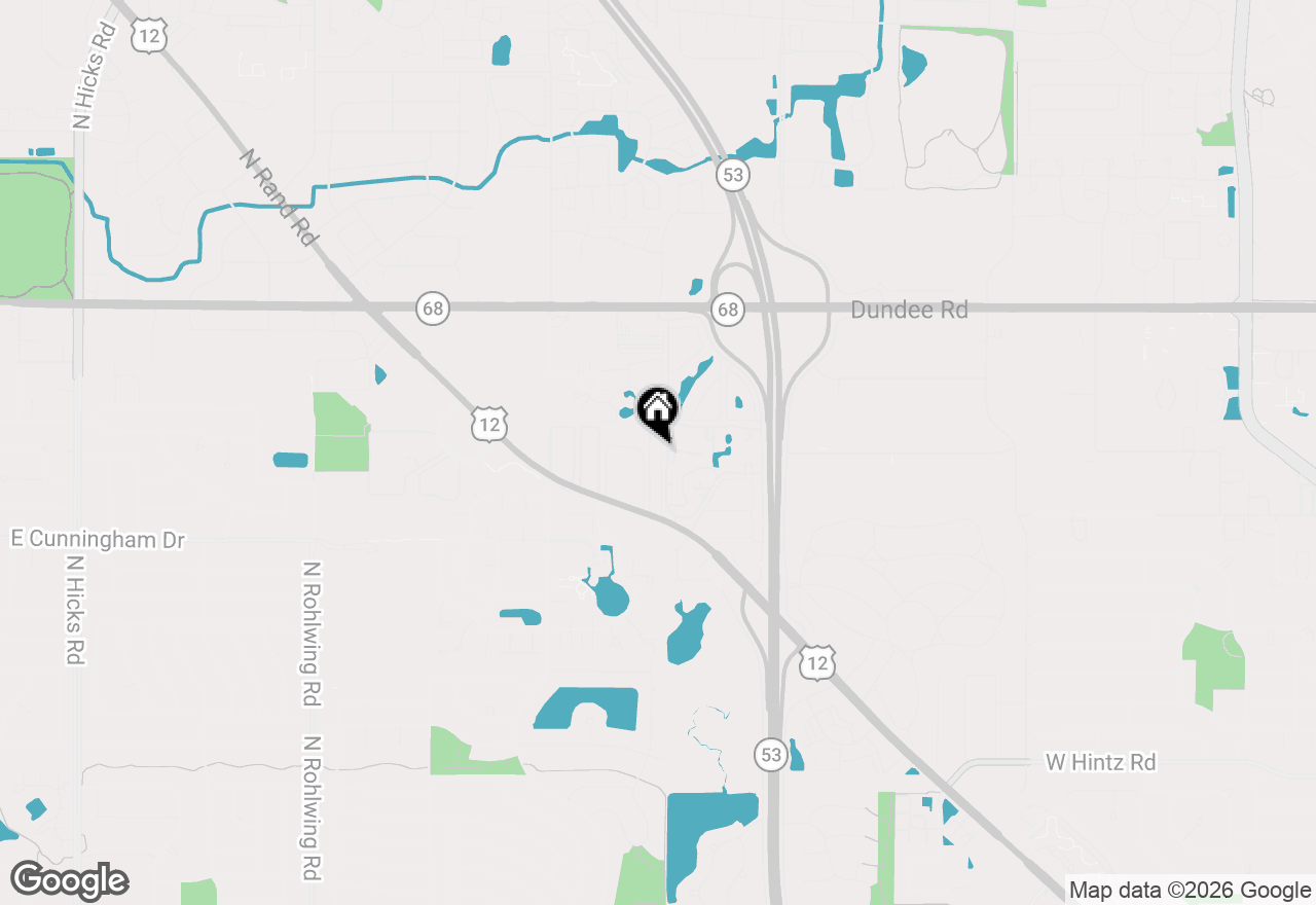 Map of 1348 N Geneva Drive #3A, Palatine, IL 60074