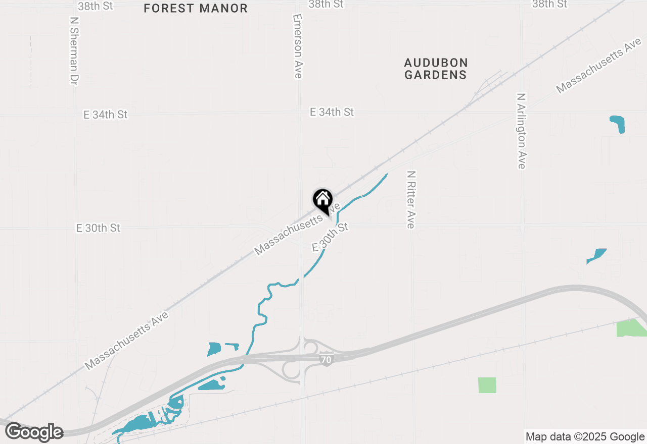 Map of 5209 Massachusetts Avenue, Indianapolis, IN 46218