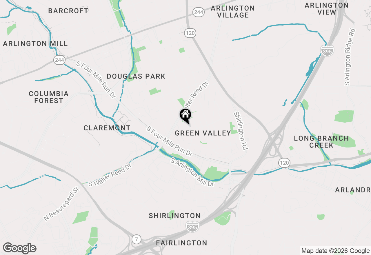 Map of 2137 S Pollard Street, Arlington, VA 22204