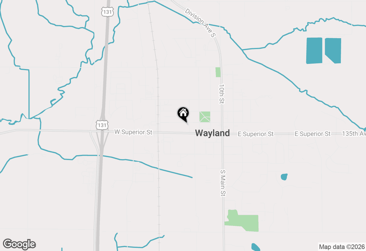 Map of 523 W Maple Street, Wayland, MI 49348