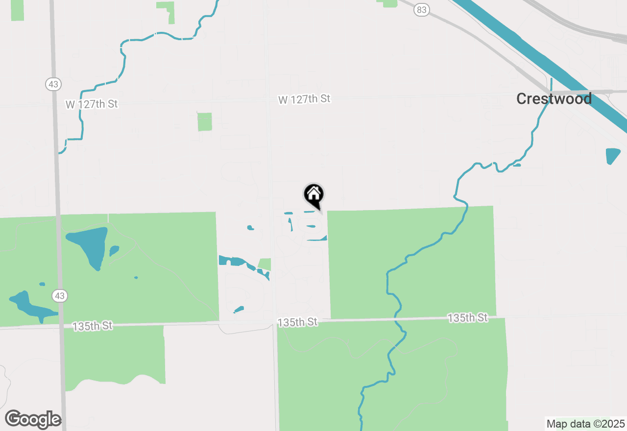 Map of 17 Shadow Creek Circle, Palos Heights, IL 60463