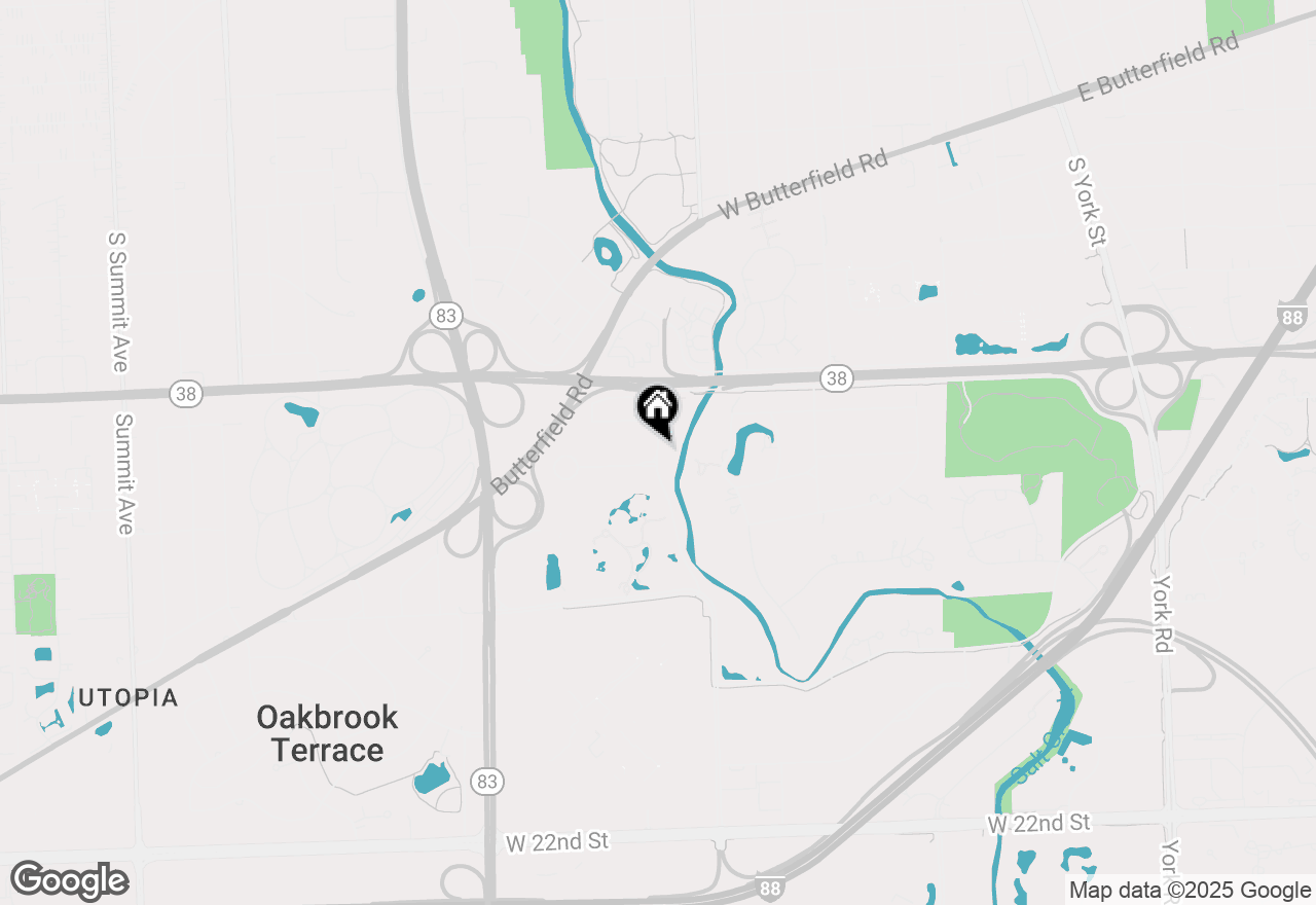 Map of 1s095 Spring Road #1D, Oakbrook Terrace, IL 60181