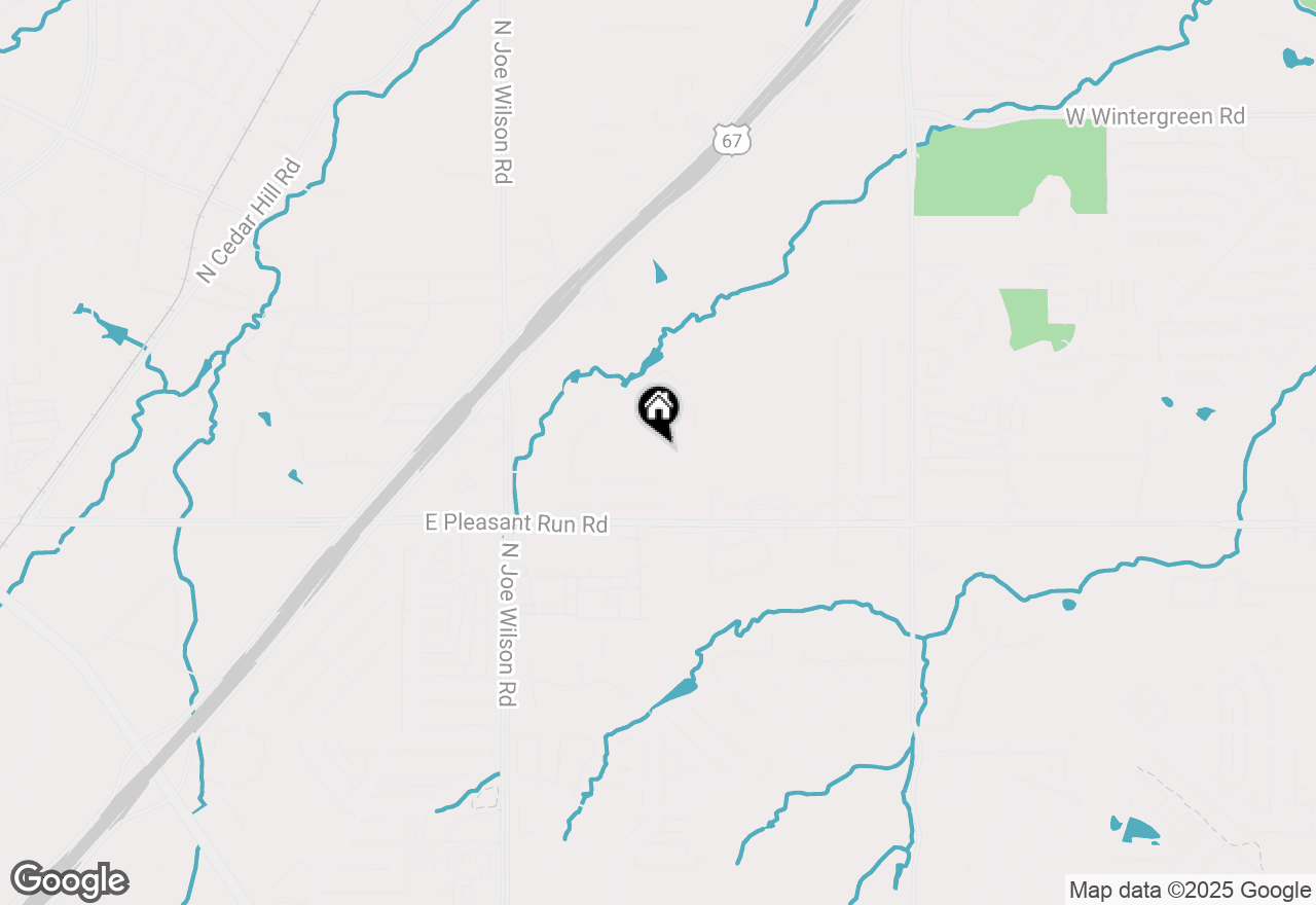 Map of 1023 Greenbriar Trail, Cedar Hill, TX 75104