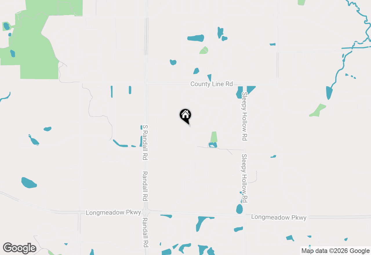 Map of 2004 Waverly Lane, Algonquin, IL 60102